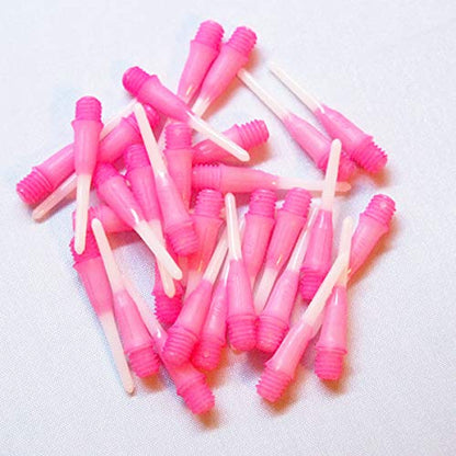 L-style Premium Lippoint - Soft Tip Dart Points – Short – 2-Tone Pink – 30 Count - color: Pink