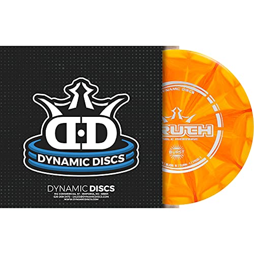 Dynamic Discs Prime Burst Truth Disc Golf, Sports Midrange Disc, Beginner Friendly Frisbee Discs Golf, Weighs 173-176g, Stamp Colors Will Vary - color: Orange