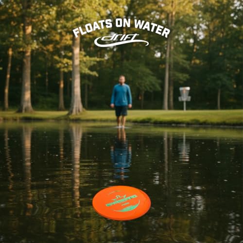 Dynamic Discs Drift EMAC Judge Disc Golf Putter | Beginner Friendly Stable Putter Disc | Lightweight & Floats in Water | Grippy Base Plastic | 120-130g (Colors May Vary) - color: Orange