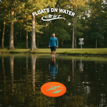 Dynamic Discs Drift EMAC Judge Disc Golf Putter | Beginner Friendly Stable Putter Disc | Lightweight & Floats in Water | Grippy Base Plastic | 120-130g (Colors May Vary) - color: Orange