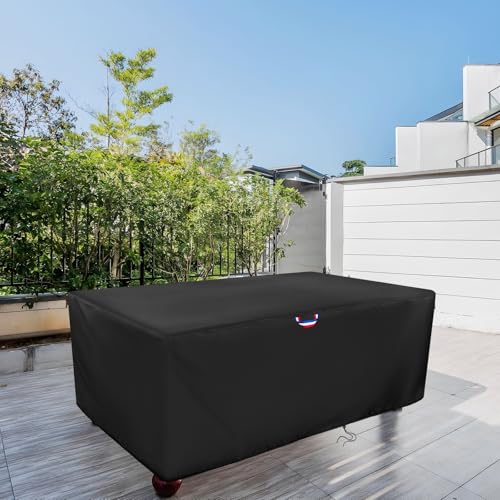 Agutsone 7/8/9 Feet Pool Table Cover, Billiard Table Cover for 7FT Snooker Billiard Pool Table Heavy Duty Waterproof Cover Outdoor Indoor Protection-93 x53 x32 inchs