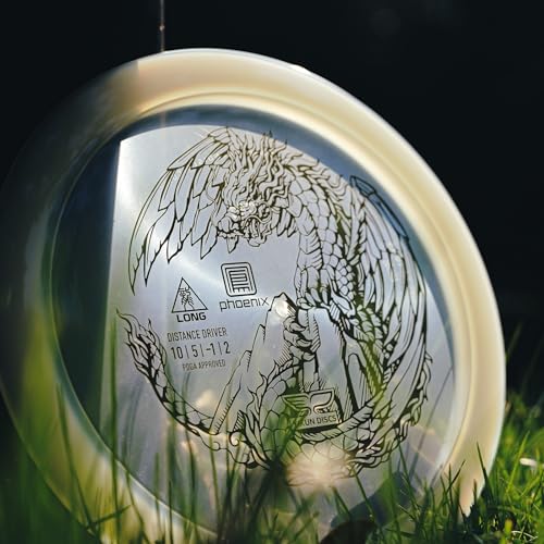 yikundiscs Yikun Professional Disc Golf Fairway Driver|Distance Driver|165-175g| Perfect for Outdoor Games and Competition[Dics Shade Color May Vary] - color: White-gold