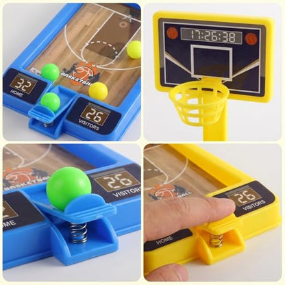 QOUBAI 12 Pack Mini Finger Basketball Shooting Game for Kids Adults Basketball Party Favors Handheld Desktop Table Basketball Game Toys Fidget Game Birthday Party Decorations Supplies
