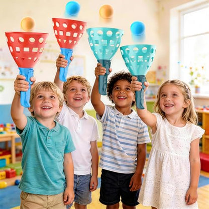Pop Pass Catch Ball Game - Outdoor & Indoor Sport Toy for Kids Ages 3-5-7 4-8-12 Toss & Catch Game Set Pool Beach Lawn for Boys Girls Family Friends Yard Party Fun