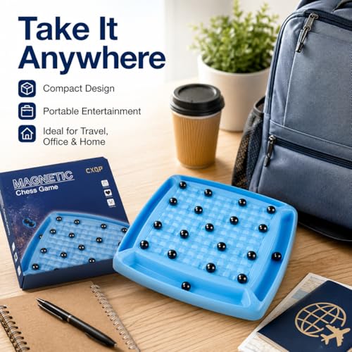 Magnet Chess Game,Board for Kids 8-12 yrs,dults and Family, Strategy Magnet Chess Board Table Games Set. (36 Chess Pieces) - style: 36 chess pieces
