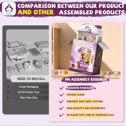 Large Claw Machine for Kids Unicorns, Vending Machine Toys for Girls 5 6 7 8 Year Old, Candy and Prize Electronic Dispenser Game Ages 5-7 6-8, Birthday Gift for 3 4 5 6 Year Old - style: Unicorns