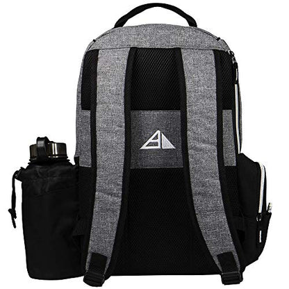 Axiom Discs Shuttle Disc Golf Backpack Bag (Choose Your Style and Color) - color: Heather Gray, style: Without Velcro Side Panel