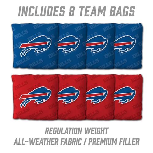 YouTheFan NFL 2' x 4' Slogan Series Professional Wood Cornhole Game with Logo Bags - color: Buffalo Bills