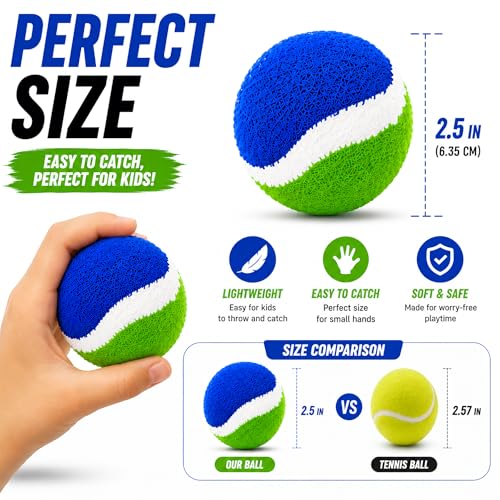 TEILLNET Replacement Balls for Toss and Catch Ball Set 4 Pack