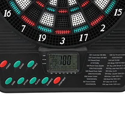 JTLB Electronic Dartboard Playset, LCD Display, Automatic Rating, Dartboard Playset