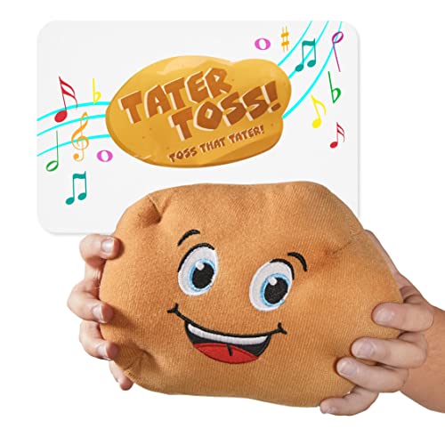 Tater Toss Electronic Hot Potato Game – Plush Potato Kids Party Game for Ages 4+, Interactive Family Passing Game | Pass the Potato, Kids Party Game, Interactive Family Game-night game, Birthday Party Activity, Easy to Play
