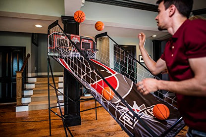 Triumph Play Maker Double Shootout Basketball Game Includes 4 Game-Ready Basketballs and Air Pump and Needle