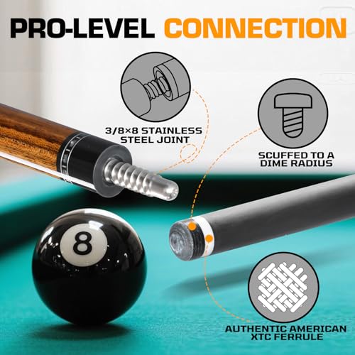 Banly Carbon Fiber Pool Cue Stick 12.5mm Time Crystal Tip, Low Deflection Pool Cue Professional Billiard Cue Sticks with Gift Box - color: 1-Dalbergia Odorifera