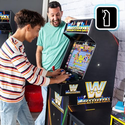 Arcade Classics - WWE Ultra Series Game Machine, 5 Games, 17" Liquid Crystal Screen - Indoor Cabinet, Retro, Gaming Console, Basement Decoration, Man Cave - style: WWE Ultra Series