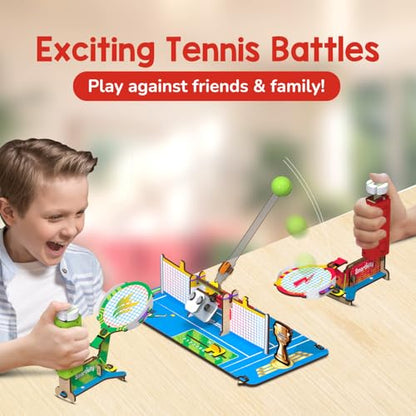 Smartivity DIY Tabletop Tennis - Pickleball Game for Kids 6 to 12, 2 Player STEM Toy with Mechanical Rackets & Scoreboard, Christmas, Birthday Gift for Boys & Girls Age 6, 7, 8, 9, 10, 11, 12 Years - style: Tabletop Tennis