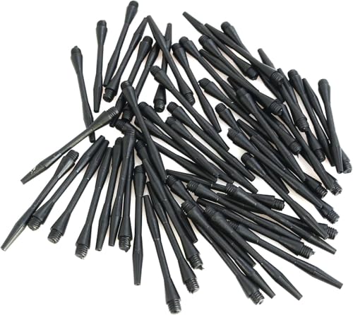 heyous 60PCS Dart Shaft Replacements 6mm Thread Diameter Plastic Dart Shafts BBS Material Nylon Darts for Replacing Old Worn Out Dart Shafts, Length 53mm