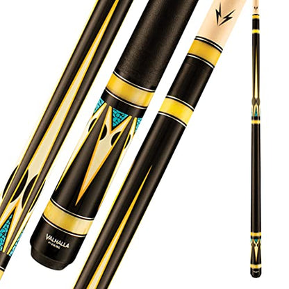 Viking Valhalla 800 & 900 Series 2-Piece 58-Inch Pool Cue Sticks for Bars, Home Use, and Unisex (VA950, 19oz)