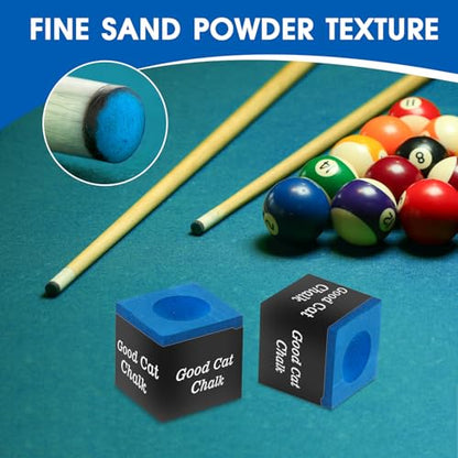 Pool Cue Chalk – Professional Billiard Chalk Set, Bulk Packs Available (12PCS / 24PCS / 144PCS), Long-Lasting Grip, Anti-Miscue, Low Deflection Cue Tip Chalk - size: 2Pack Set Of 24PCS