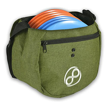 Infinite Discs Easy Bag - Disc Golf Starter Bag, Storage for 10 Discs - color: Green
