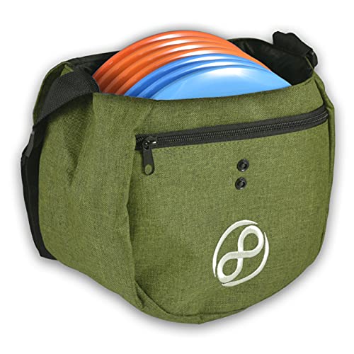 Infinite Discs Easy Bag - Disc Golf Starter Bag, Storage for 10 Discs - color: Green