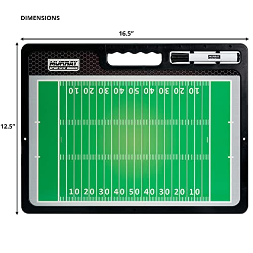 Murray Sporting Goods Premium Coaches Clipboard | Double-Sided Dry Erase Marker Board for Basketball, Baseball, Soccer, Football, Hockey (Marker Included) - style: Football