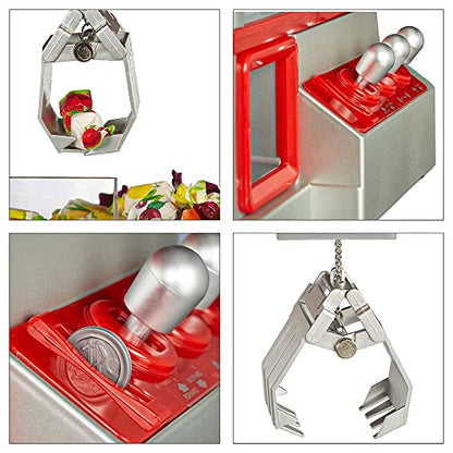 Mikamax - Candy Grabber - Arcade Game - Home Cake Machine - Claw Machine - Mini Fair Game Machine - Red - Candy Machine with Grip Arm