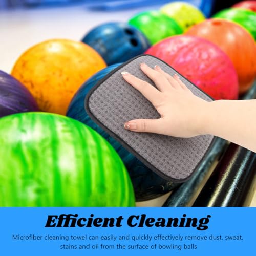 3Pcs Washable Bowling Ball Polisher Bags,Microfiber Bowling Seesaw Bag with Towel,Bowlings Polisher Bag,Carrier Ball Cleaner Holder Bag Bowlings Cleaner for Bowlers 21 * 13”