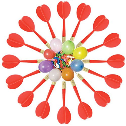 Gamie Dart Balloon Game for Kids, 144 Balloons and 11 Plastic Darts with Copper Tips, Outdoor Fun for Children and Adults, Birthday Party and Backyard