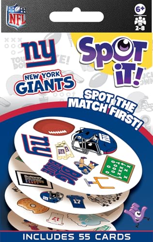 Masterpieces Officially Licensed NFL New York Giants Spot It Game for Youth and Adults - style: New York Giants