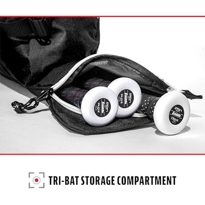 Franklin Sports Youth Baseball + Softball Bat Bag - Boys + Girls Tee Ball, Softball + Baseball Bag for Kids - color: Black