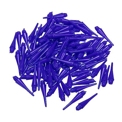 PATIKIL Plastic Dart Tips, 30 Pack 2BA Thread Soft Dart Tips Plastic Tip Soft Tip, Blue