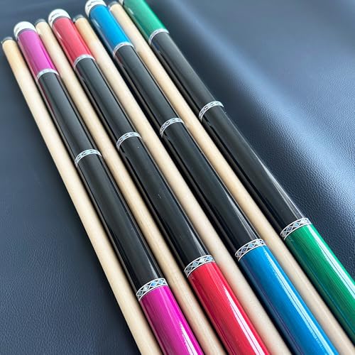 Pool Cue Set of 4 Pool Cue Stick (18oz-21oz), 13mm Tip, 58", Hardwood Billiard, Professional Billiard Pool Cue Stick