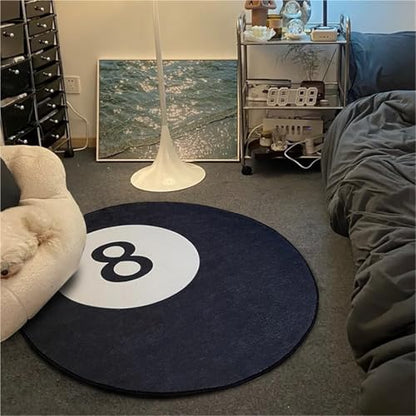 8 Ball Rug Office Chair Mat, Non-Slip Carpet Protector Chair Mat, Gaming Chair Mat for Office Home, Carpet Chair Mats Rolling Chair Desk Rug Computer Gaming Rolling Chair Mat(100cm)