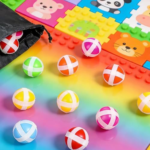 30pcs Sticky Balls for Fabric Dart Board Sticky Golf Balls for Backyard Beach Parties Office Color is Random