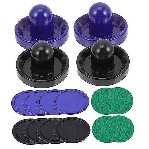 Complete Hockey Game Table Top Parts Air Hockey Pucks Paddles Supplies Kit for Tabletop for Boys and Girls Adults