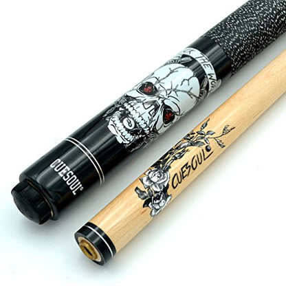 CUESOUL 58 inch 1/2 Maple Pool Cue Stick Kit-Rockin Series - color: G301, size: 21oz