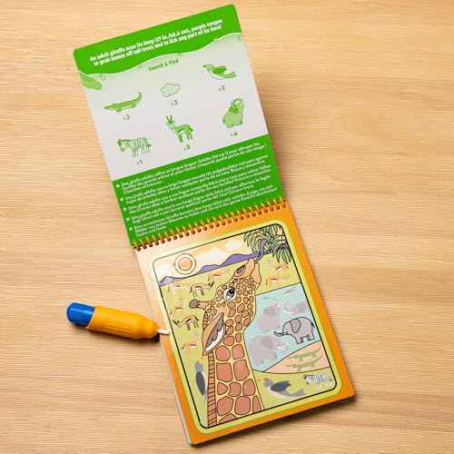 Melissa & Doug On The Go Water Wow! Reusable Water-Reveal Activity Pad - Safari - FSC Certified - size: 1 EA, style: Safari