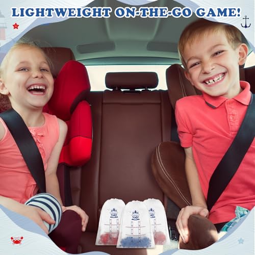 Sotiff 36 Set Cruise Party Favors Tic Tac Toe Game Bulk Includes 360pcs Mini Anchors Lifebuoy Wood Pieces 36pcs Drawstring Bag Kid Party Gift for Nautical Themed Birthday Supplies - style: Nautical Themed