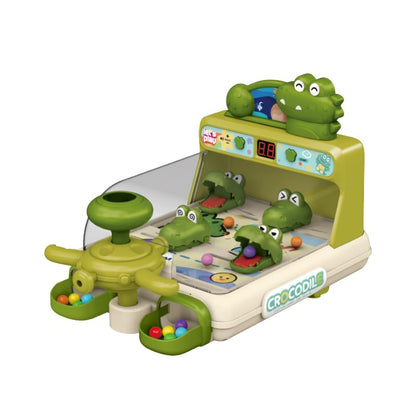 Dinosaur Crocodile Pinball Machine Board Kids Games Interactive Electronic Toys for Toddler Board Games Ages 3-5 Year Old Boy Birthday Gift,Baby Toy for Early Learning (Green) ﻿