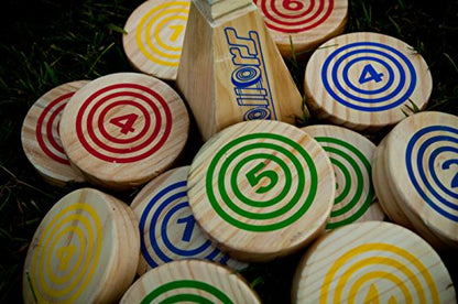 Rollors Backyard Game Expansion Pack (Disks Only) | Wooden Yard Game, Combining Horseshoes, Bocce, Bowling, Fun for All Ages and Families