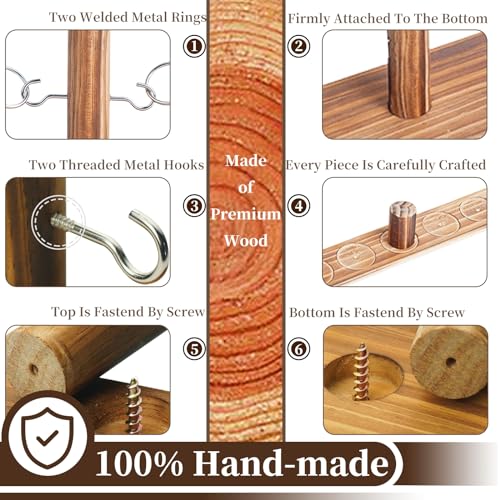 Ring Toss Games for Adults, Yard Games, Patio Decor, Outdoor Indoor Games, Wooden Hook and Ring Game for Bars,Party，Home