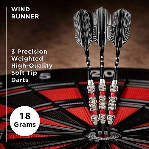 Viper Wind Runner Soft Tip Darts, 18 Grams - color: Red