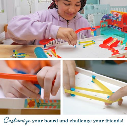 Thames & Kosmos Pinball Machine Maker STEM Experiment Kit Toy of the Year Finalist, Gumball Rally l Explore Physics, Force, Motion, Gravity, Simple Machines