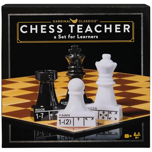 Spin Master Games, Cardinal Classics Chess Teacher, Learn to Play Strategy Board Games for Beginners, Chess Set for Kids, 2 Players, for Ages 8 & Up - style: Tic Tac Toe