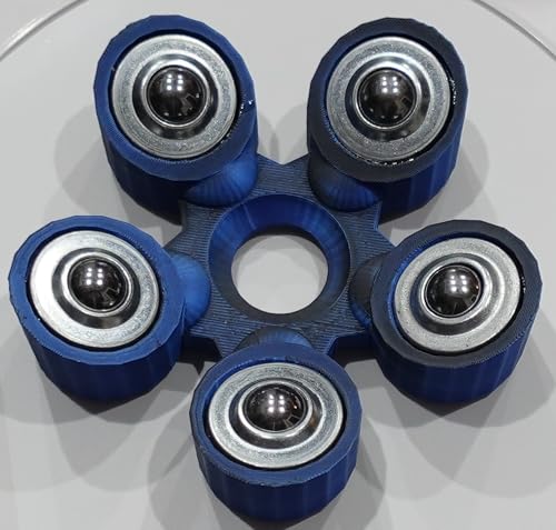 Bowling Ball Spinner - color: Midnight Blue and Black