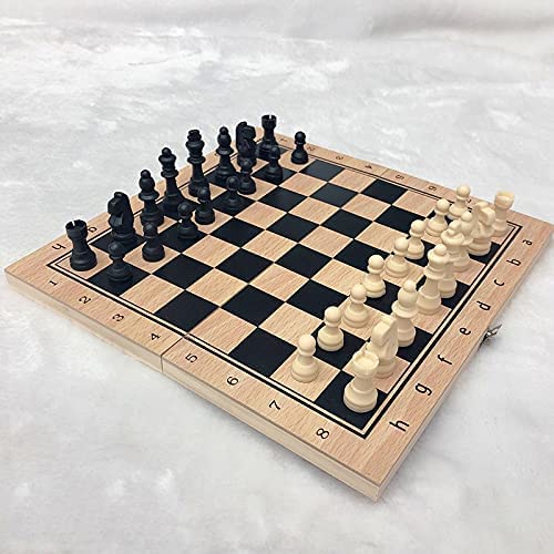 OLOTU Portable Chess Large Chess Checkers Backgammon 3 in 1 Chess Learning Set Outdoor Travel Games Without Magnetic Super Large Chess Set Funny - color: 29x29cm-