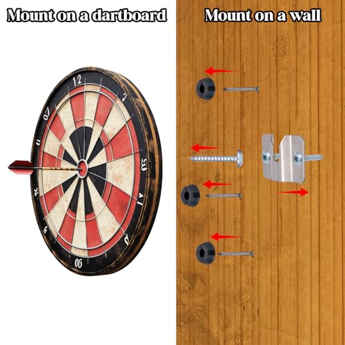 1 Set Dartboard Mounting Bracket, Portable Dartboard Hanging Kit Dartboards Hardware Accessories for Steel Darts Games