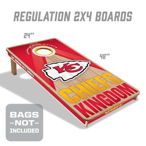 YouTheFan NFL 2' x 4' Slogan Series Professional Wood Cornhole Game - color: Kansas City Chiefs