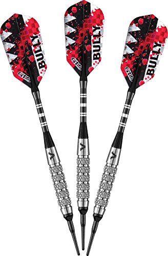 Viper Bully 80% Tungsten Soft Tip Dart Set with Case, 18 Grams - style: Coarse Knurling