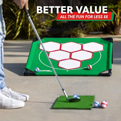 GoSports BattleChip Pong Chipping Golf Games for Adults and Families - Outdoor & Indoor Golf Game Set - Home, Backyard, Lawn, Beach, & More - style: 1 Board